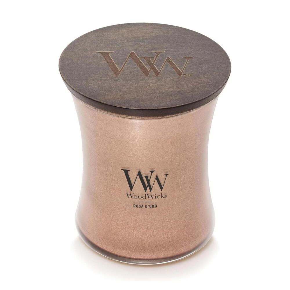 WoodWick‎ Rosa D'Oro 9.7oz Candle Crackling Wick Precious Metals Collection - Picture 2 of 8